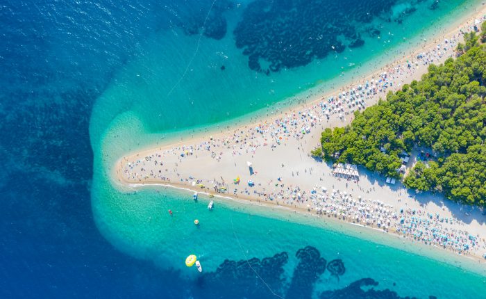Most beautiful beach in Croatia Golden horn Brac Bol
