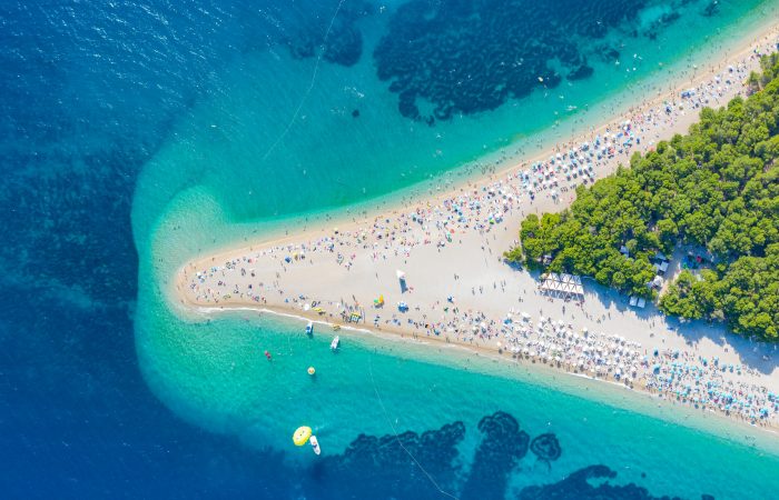 Most beautiful beach in Croatia Golden horn Brac Bol